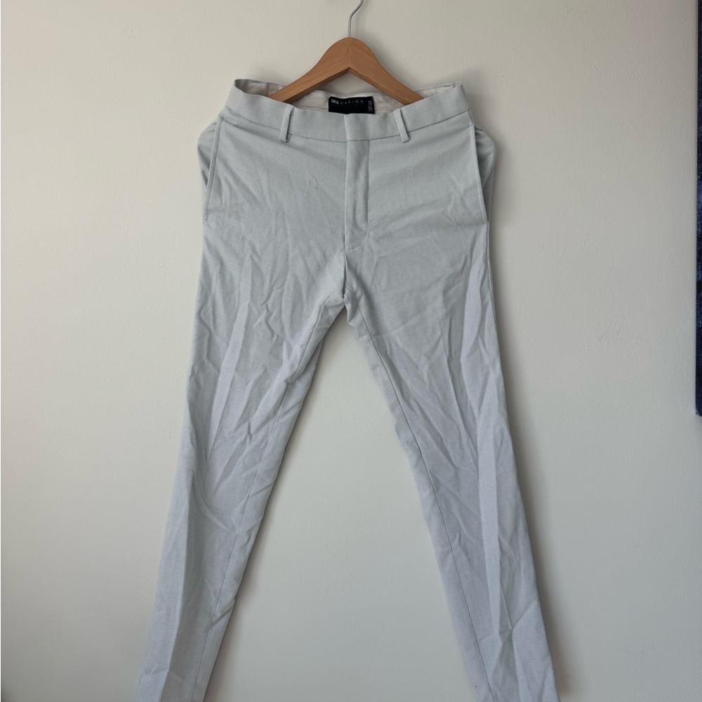 ASOS Light Gray Dress Pants